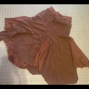 Y2k cottage core brown prairie skirt boho spring Fairycore